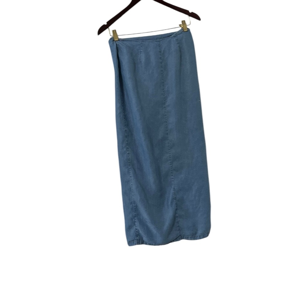 REVOLVE x Capulet Wrap Chambray Midi Skirt - Picture 5 of 5